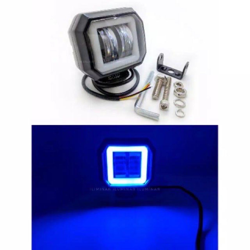 Lampu Tembak Daymeker LED Oval &amp; Bulat 12V Universal Semua Motor Bisa