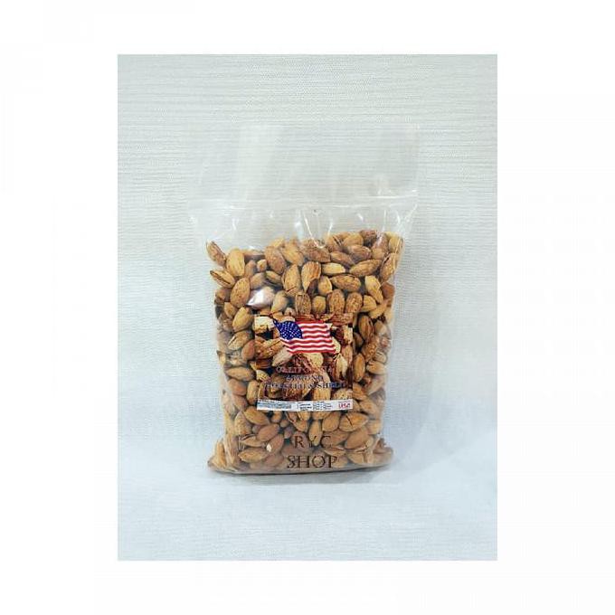 

Kacang Almond Panggang Creamy 1 Kg In Shell Roasted Almond Inshell Sus Mentarieka_Shop