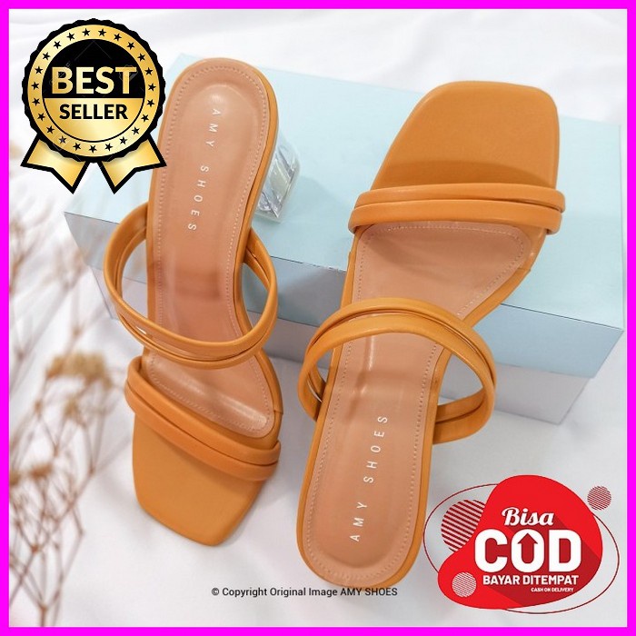 Sandal Haigh Heels Hils Hels Haihils Pesta Wanita Cewek Kondangan AN870 Ami Sandal Wanita Terbaru He