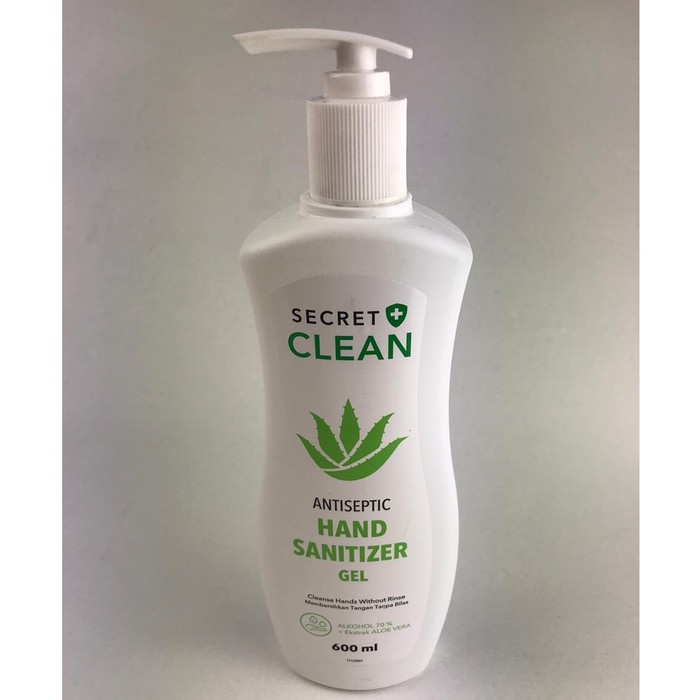 SECRET CLEAN ANTISEPTIC HAND SANITIZER GEL 600ML