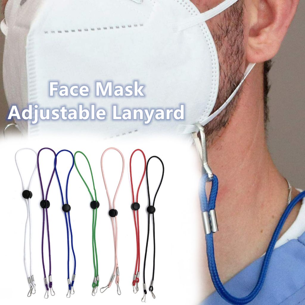 Adjustable Face Mask Lanyard Strap Holder Mask Hanging Rope Face Mask Lanyard Mask Holder Adjustable Traceless Ear Hanging Rope OW