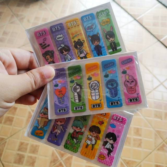

Sticky notes/ stick marker BTS BT21 unicorn hijabers