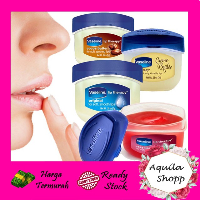 Vaseline Lip Therapy Skin Jelly 7gr - Pelembab Kulit &amp; Bibir