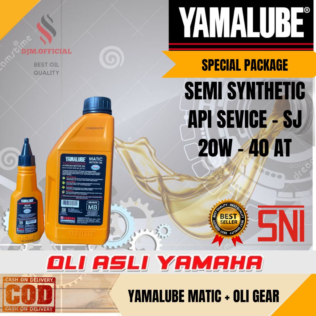 PAKET HEMAT OIL OLI YAMAHA MATIC YAMALUBE MATIC SAE 20W 40AT SH  800ML &amp; OLI GARDAN YAMALUBE 100ML