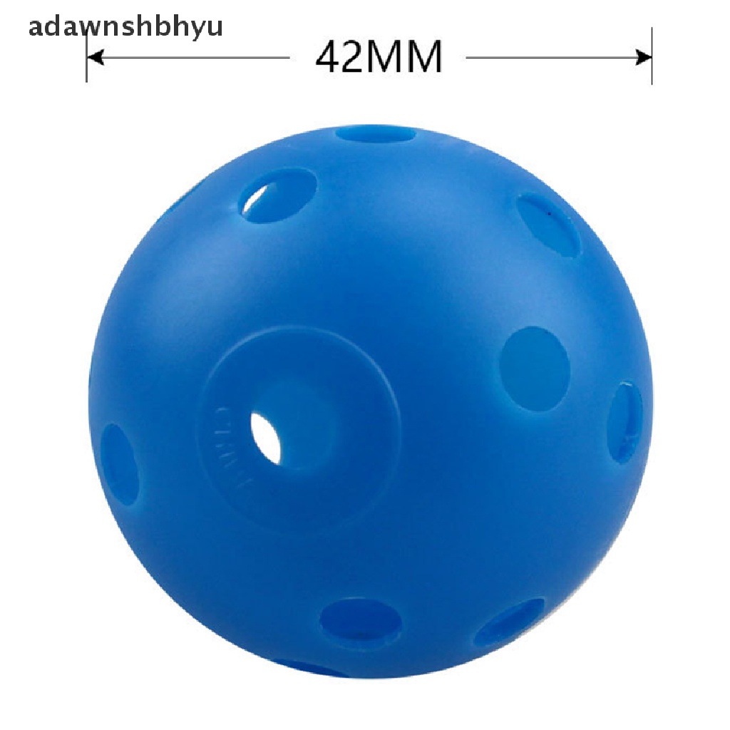 Adawnshbhyu 10Pcs Bola Golf Indoor Outdoor Whiffle Airflow Bola Latihan Golf