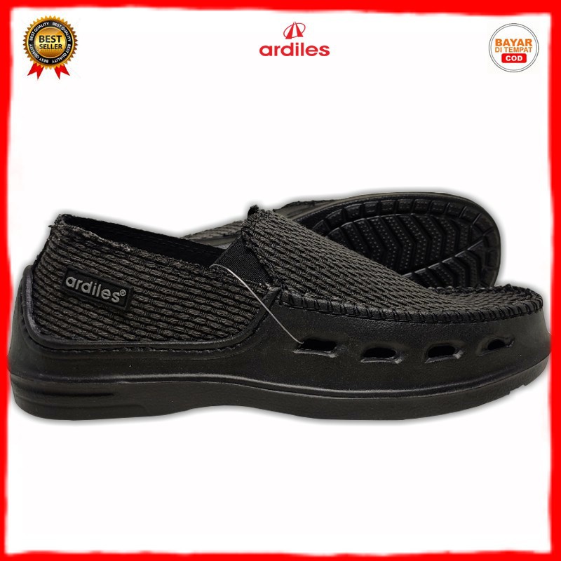  Sepatu  Slip On pria  Ardiles  Ardiles  Slip On OXXYON HITAM 