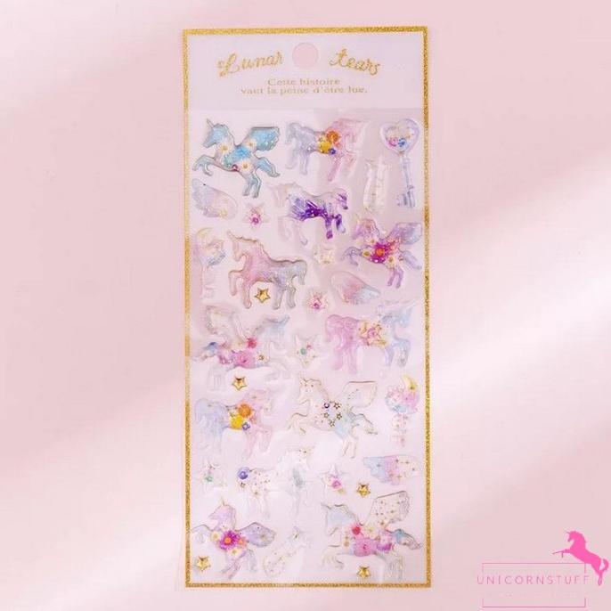 

Sticker Unicorn Anak TimbulPerempuan Tempelan Stationary Lucu Karakter
