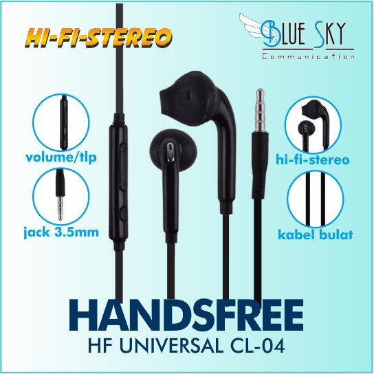 HEADSET EARPHONE UNIVERSAL CL-04