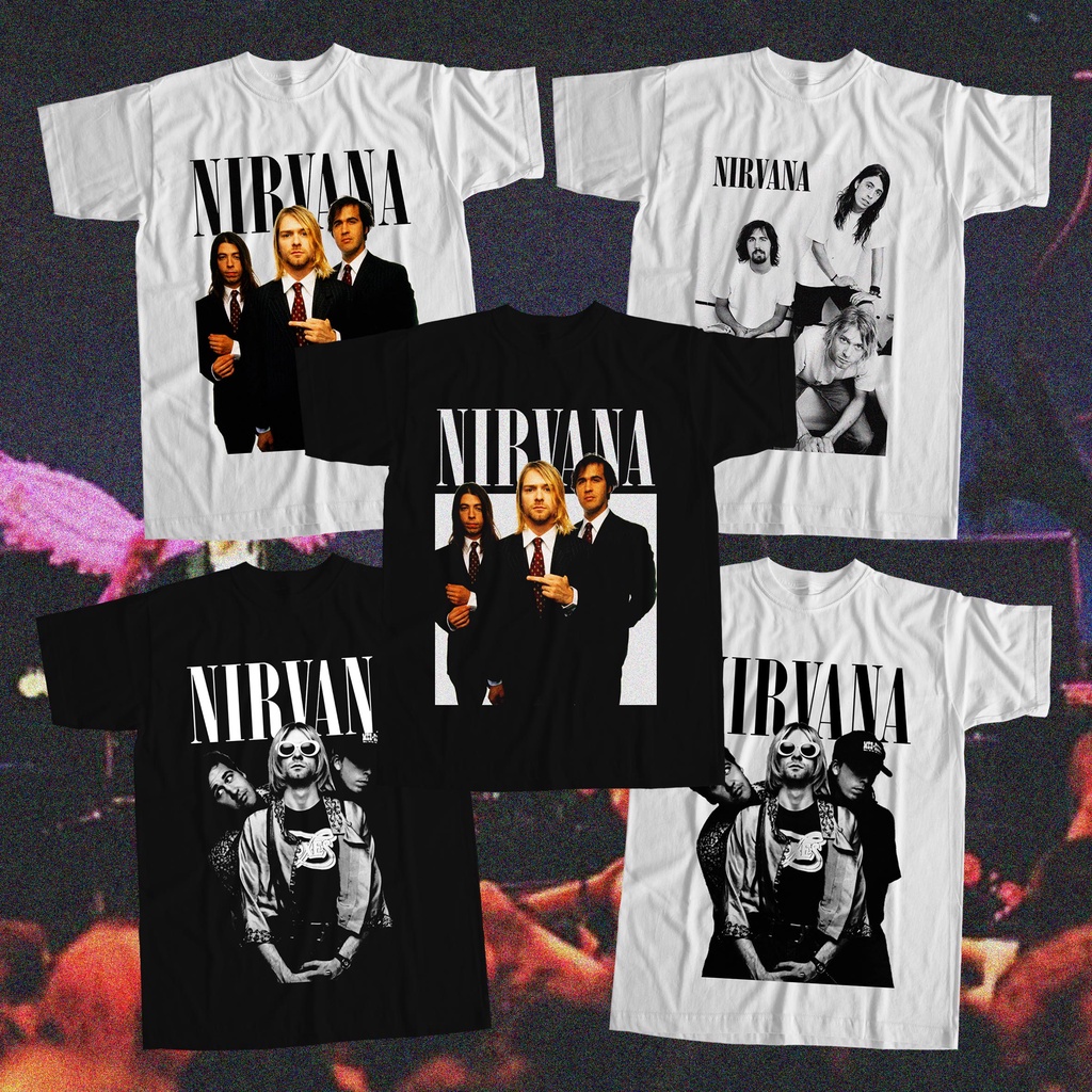 KAOS NIRVANA NEVERMIND UNISEX CUSTOM BOOTLEG TSHIRT NIRVANA MERCHANDISE UNOFFICIAL