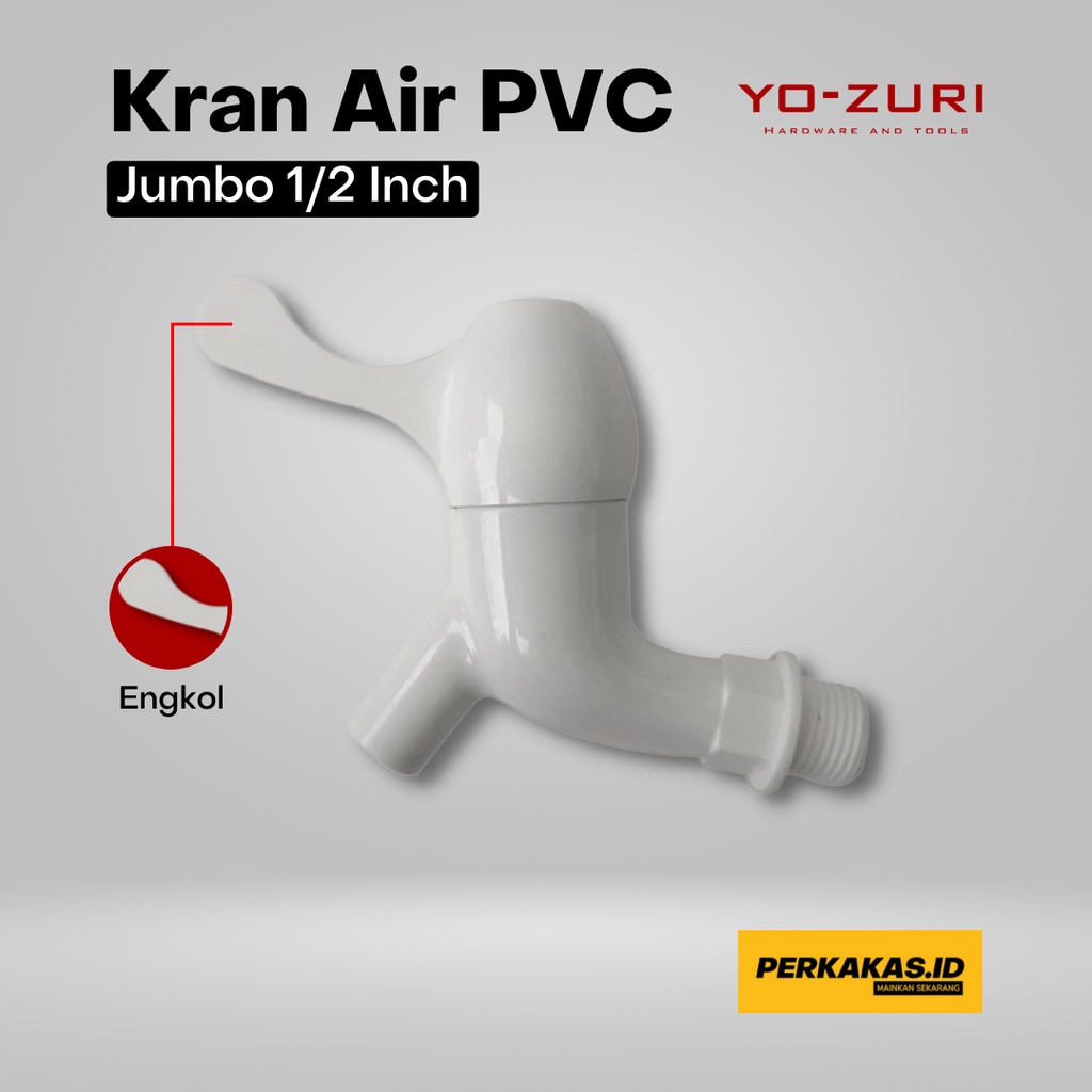 Kran Air PVC Tembok Jumbo 1/2 Inch YOZURI