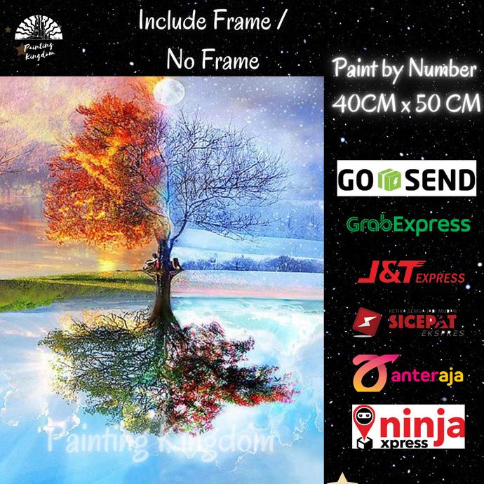 

Paint by Number Four Seasons Empat Musim Lukisan dengan angka DIY