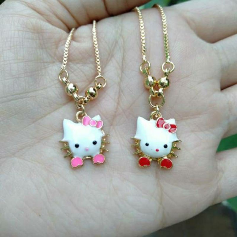 Kalung hello Kitty anak lapis mas bisa pilih model [K-3]