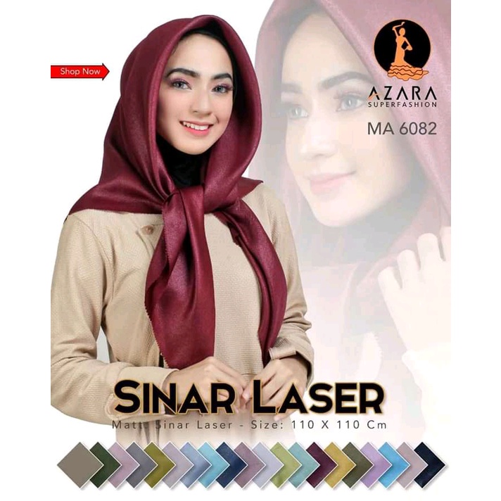 [Bisa COD]Hijab Shinar Lasercut Glamor[gliter]/Hijab Segiempat Polos/Jilbab Trendy Dan Kekinian/Ukuran Standar 110x110