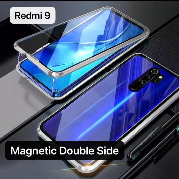 Case Magnetic Depan Belakang Kaca 360 Premium Glass REDMI 9A