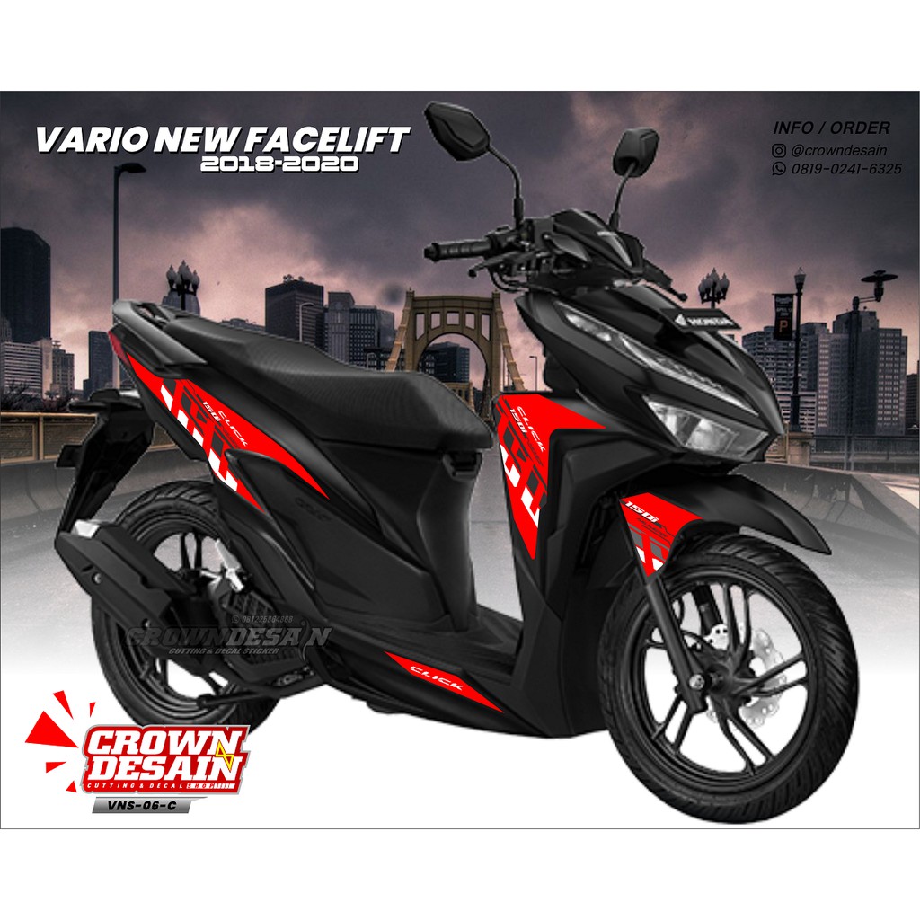 STRIPING VARIO NEW 150 CLICK / STIKER STRIPING HONDA VARIO 150 NEW CLICK - AKSESORIES STIKER MOTOR