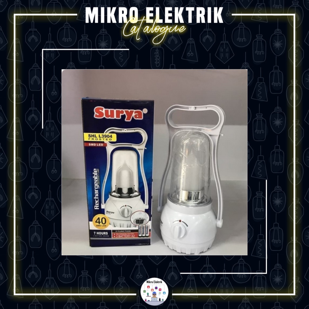 Lampu Emergency Surya SHL L3904 Frosted