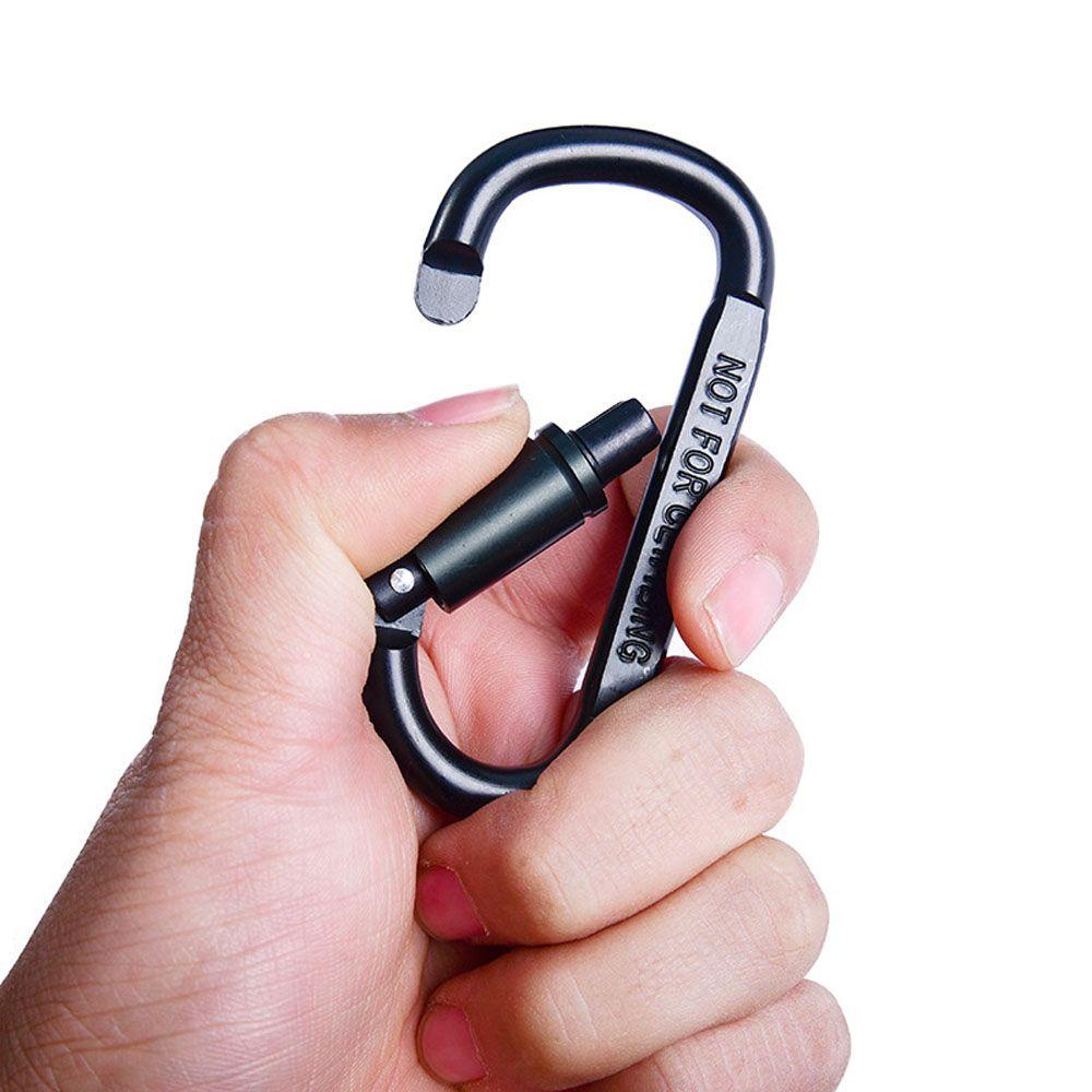 Mxbeauty Gantungan Kunci Kepribadian Universal Bisnis Peralatan Hiking Anti Hilang Keyfob Logam Multi-Fungsi Key Ring