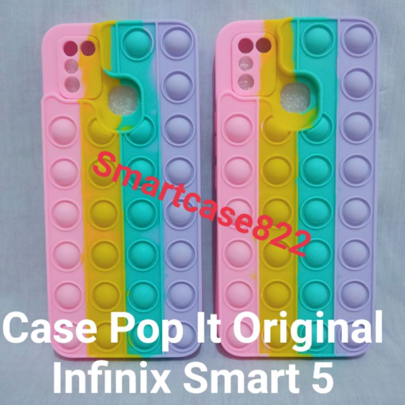 Infinix Smart 5 Case Pop It 3D Warna Warni Softcase Popit Smart 5 Pelindung Kamera Belakang