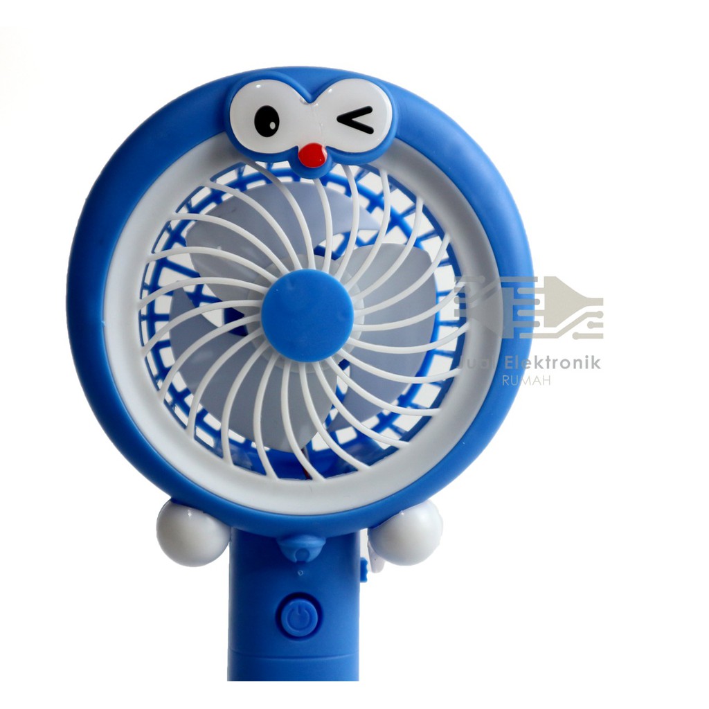 HK - DE Kipas Angin Tangan Mini Portable Fan Karakter Kucing Berdiri