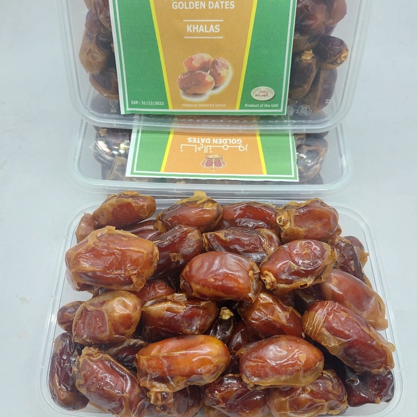 kurma khalas madu 1kg [ kemasan box mika]