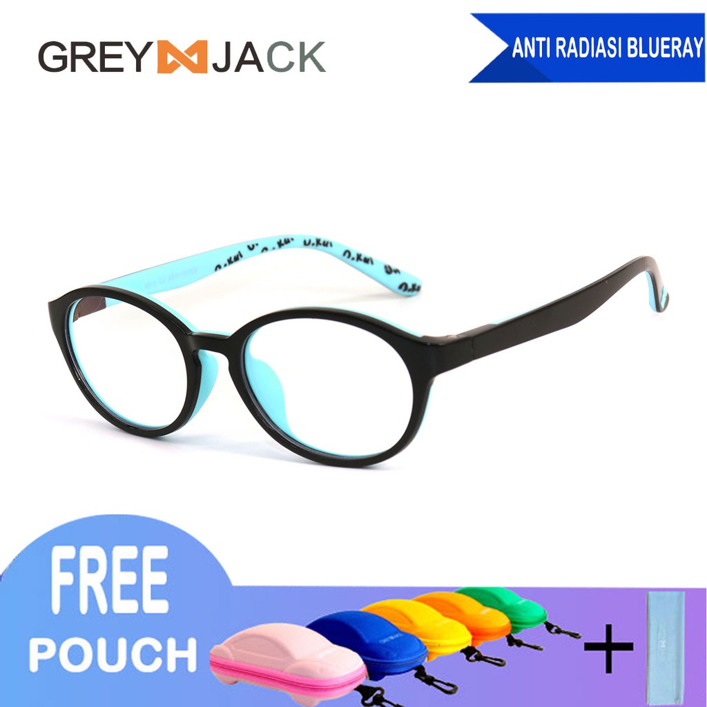 

Grey Jack kacamata anti radiasi anak remaja anti sinar biru TR90 8816