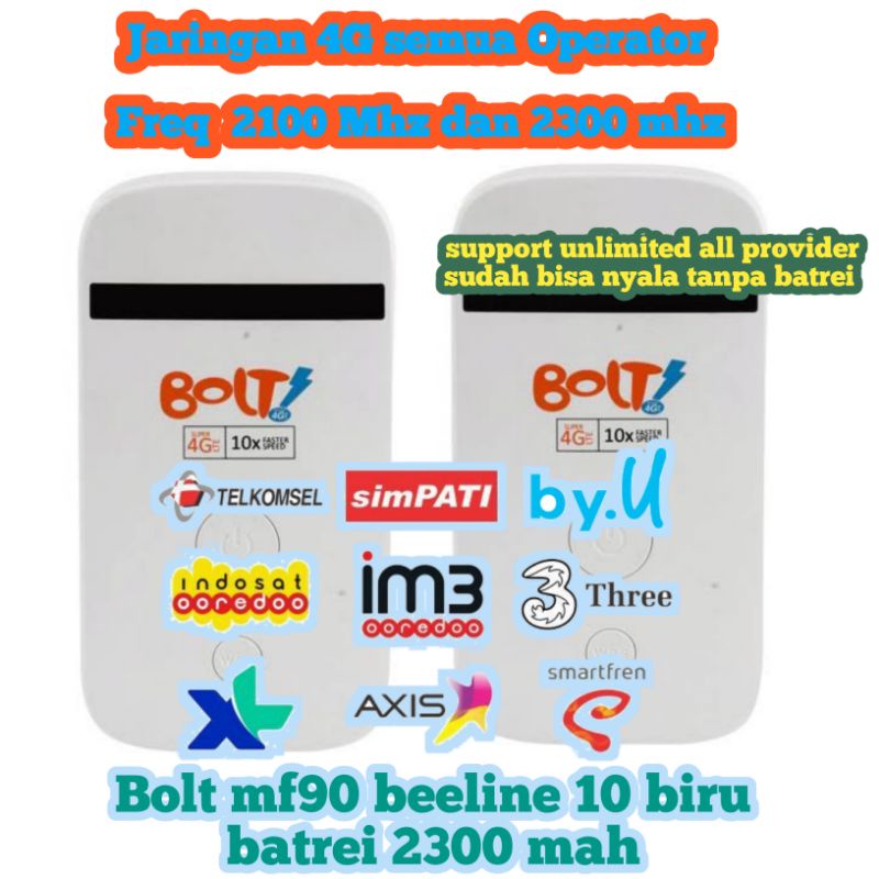 MODEM WIFI 4G ALL OPERATOR ZTE MF90 BEELINE 10 ( BEKAS)