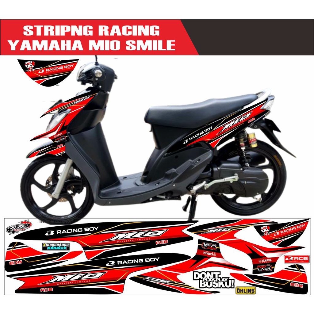 STRIPING YAMAHA MIO SMILE VARIASI RACING BOY