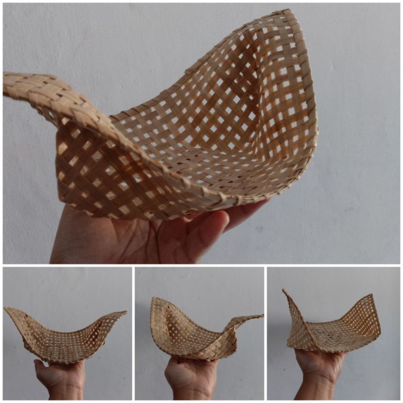 isi 10 TEMPAT KUE BUAH KERANJANG BUAH | PINCUK BESEK ANYAMAN BAMBU