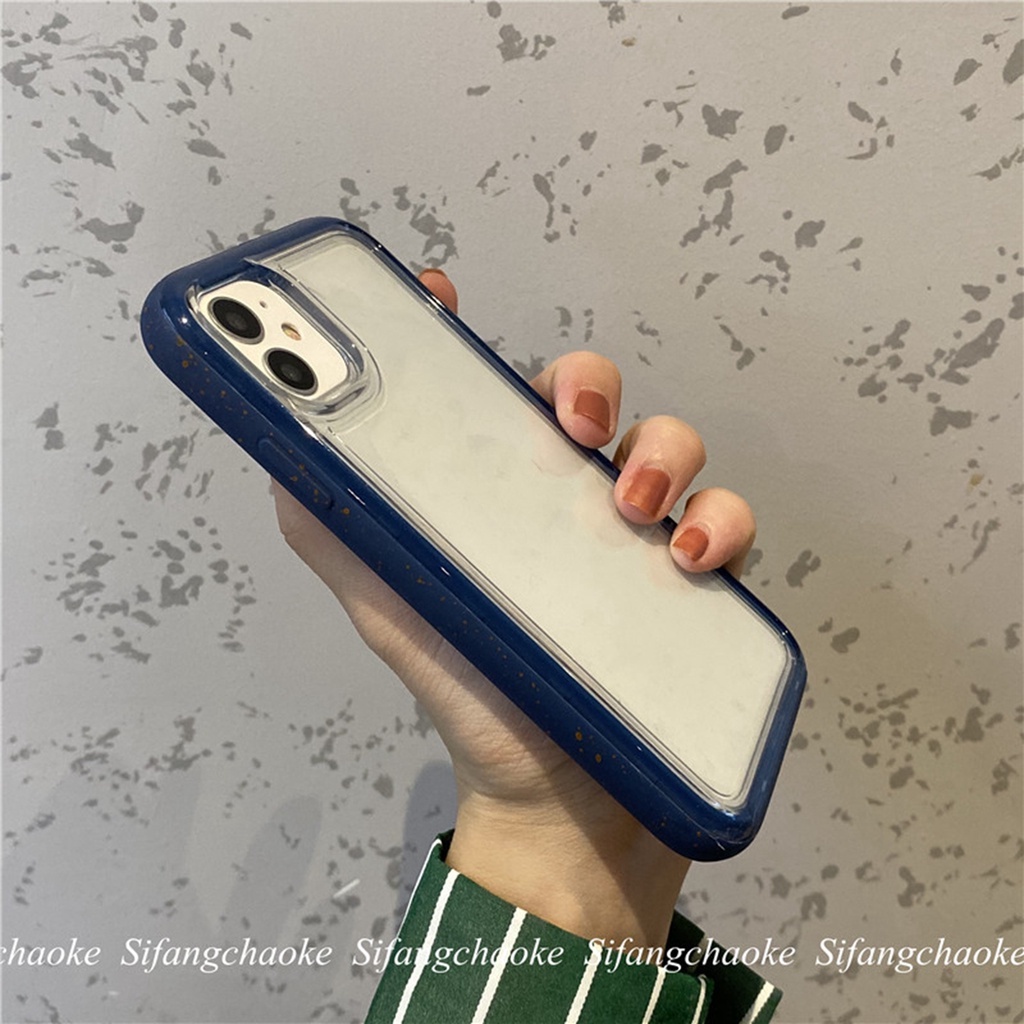 Hard Case Transparan Bumper Karet Tahan Jatuh Untuk Iphone 11 Pro Max 13 Pro Max 12 Pro Max 6s Plus 7 8 Plus Xr Xs Max