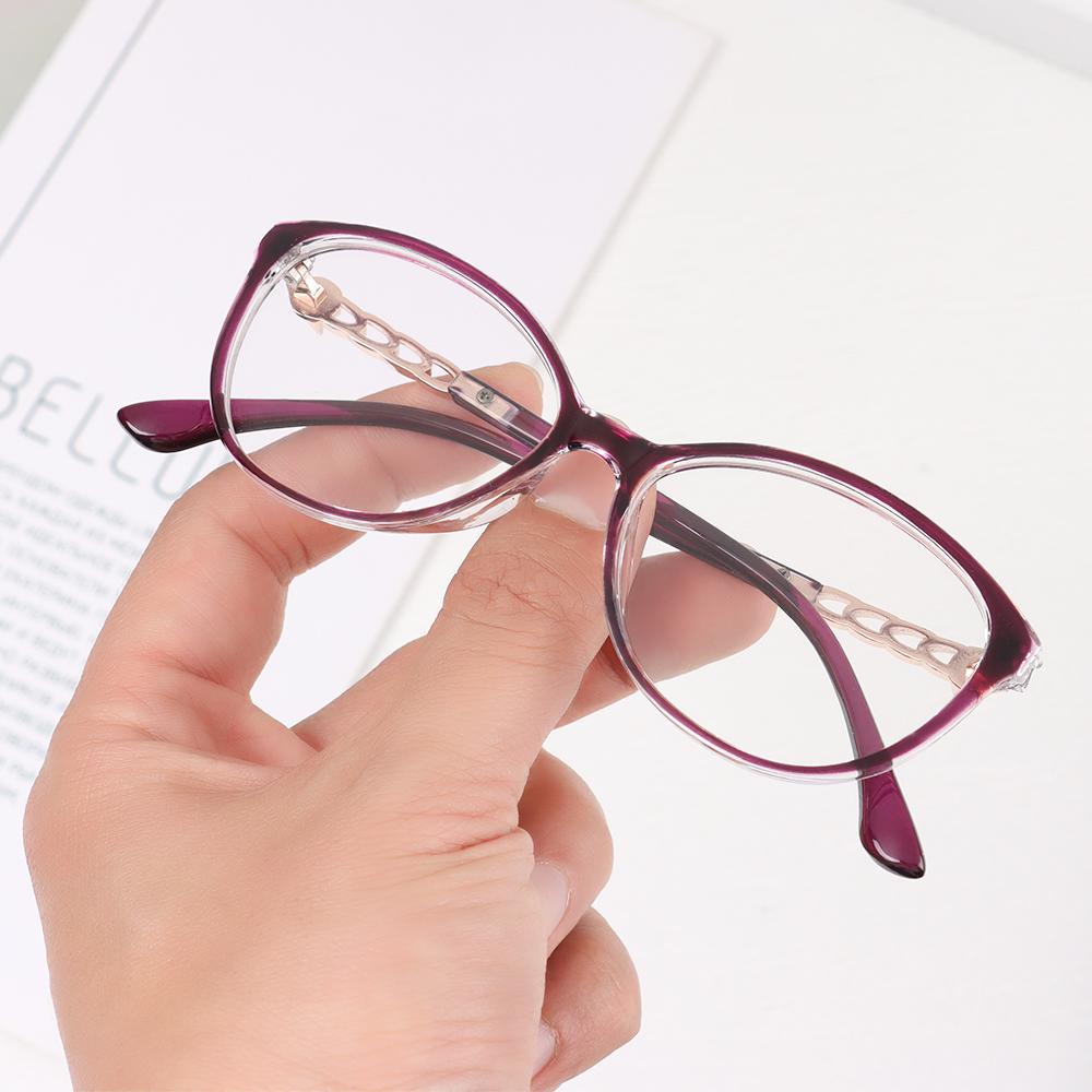 Lily Kacamata Bulat Wanita Pria Portable Oversized Optical Glasses