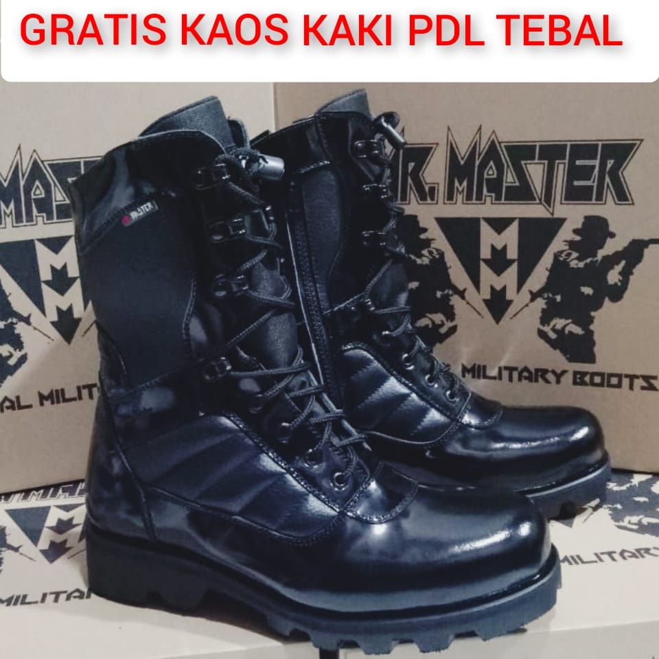 SEPATU PDL MR MASTER ULTRAMAN KULIT SAPI ASLI SEPATU PDL DINAS LAPANGAN TNI POLRI SECURITY SATPAM