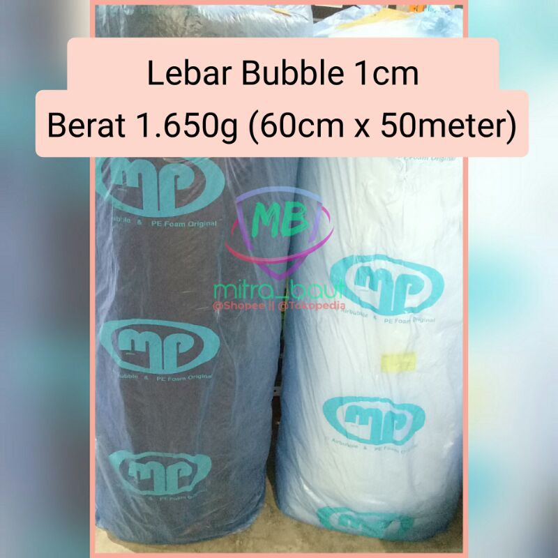 

MP Bubble Wrap Tebal (60cm x 50meter)