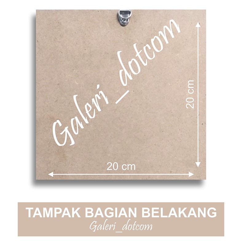 CETAK FOTO MEDIA PAPAN / KAYU MDF - UKURAN 20x20