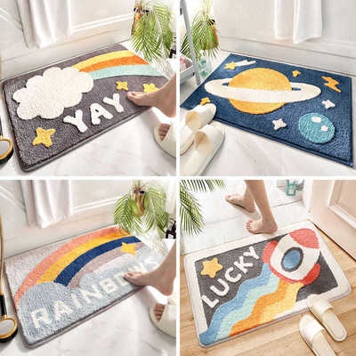 Rainbow Keset Kamar Keset Kamar Mandi Keset Pintu Bathroom Mat MJ986