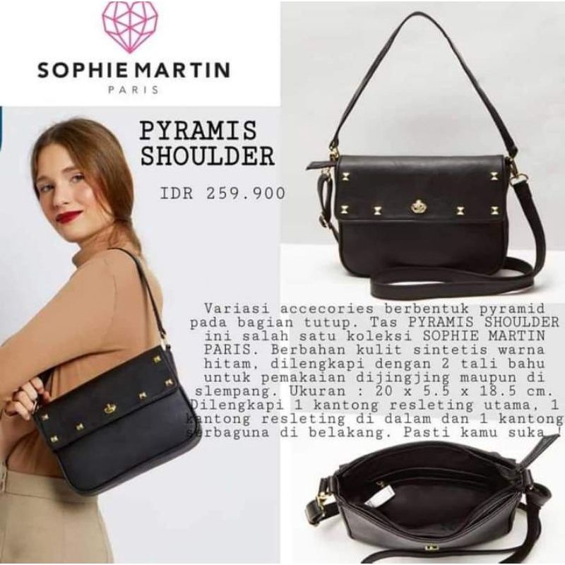 Tas Wanita Pyramis Shoulder bag shopie Sophie Martin Paris original promo shopi shopee shope martin