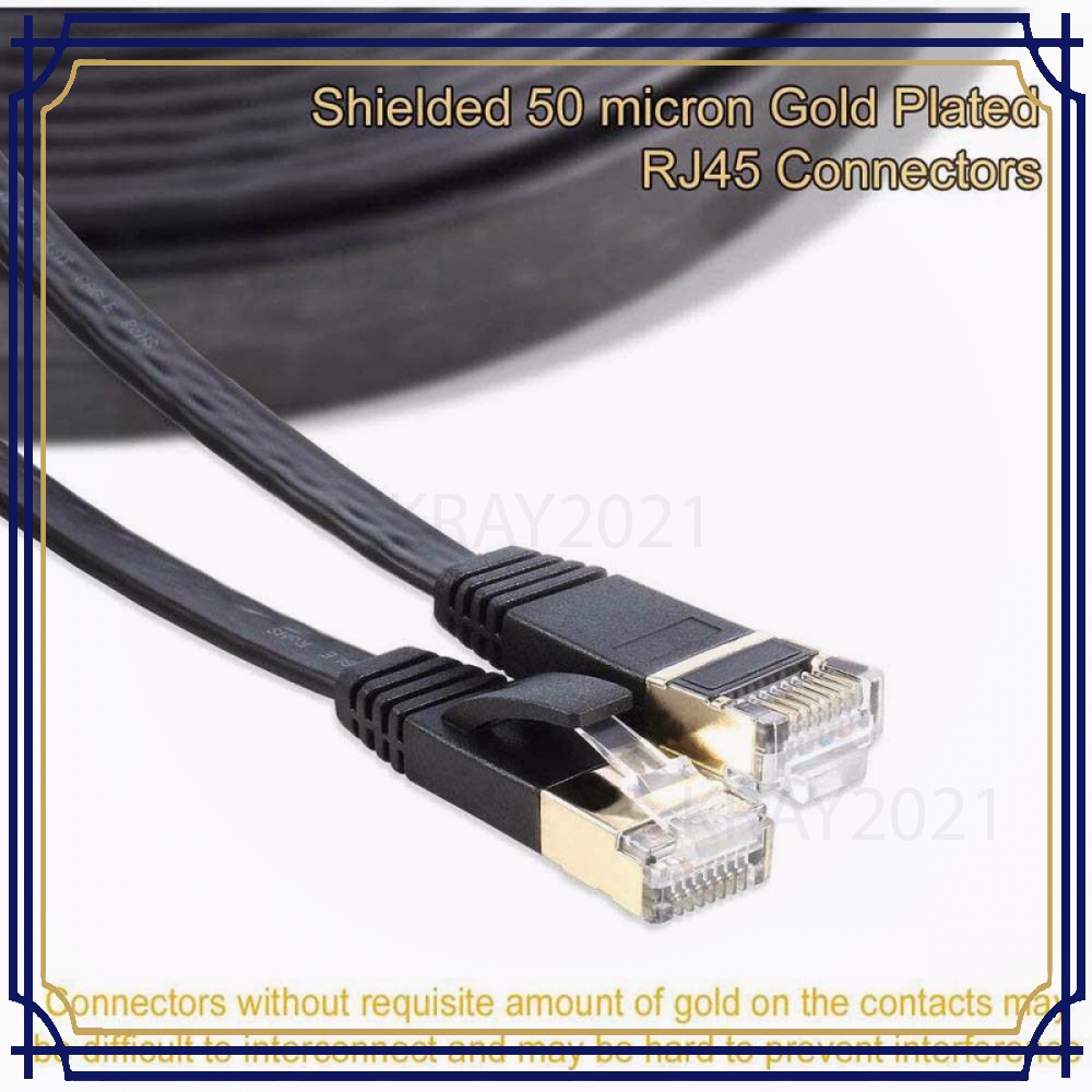 Kabel Ethernet Flat LAN Network RJ45 Cat7 10 Meter KK481