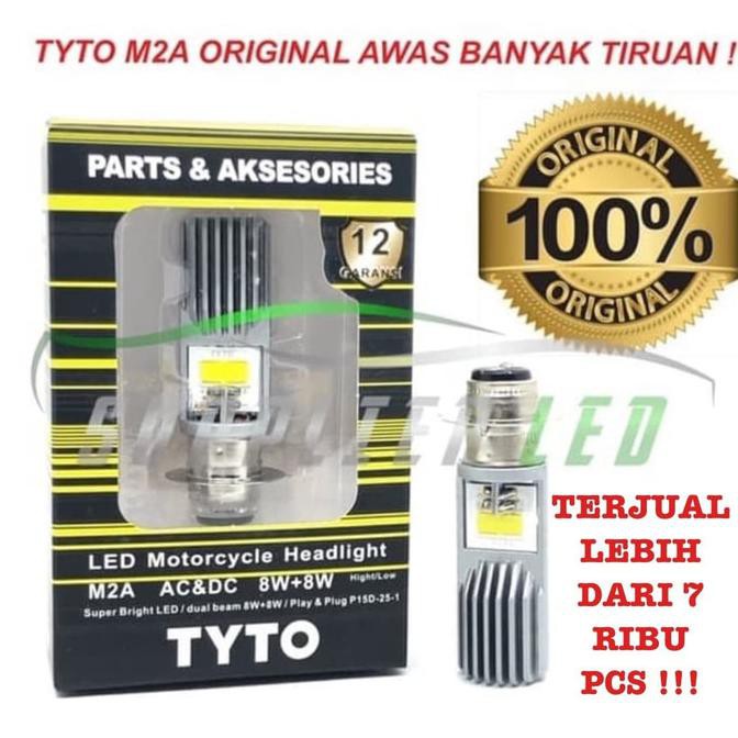 Lampu LED Motor socket H6 M2A TYTO