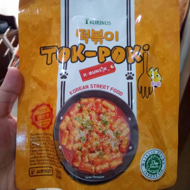 HALAL K-BUNSIK TOK-POKI KUE BERAS TEOKBOKKI INSTAN KOREAN STREET FOOD