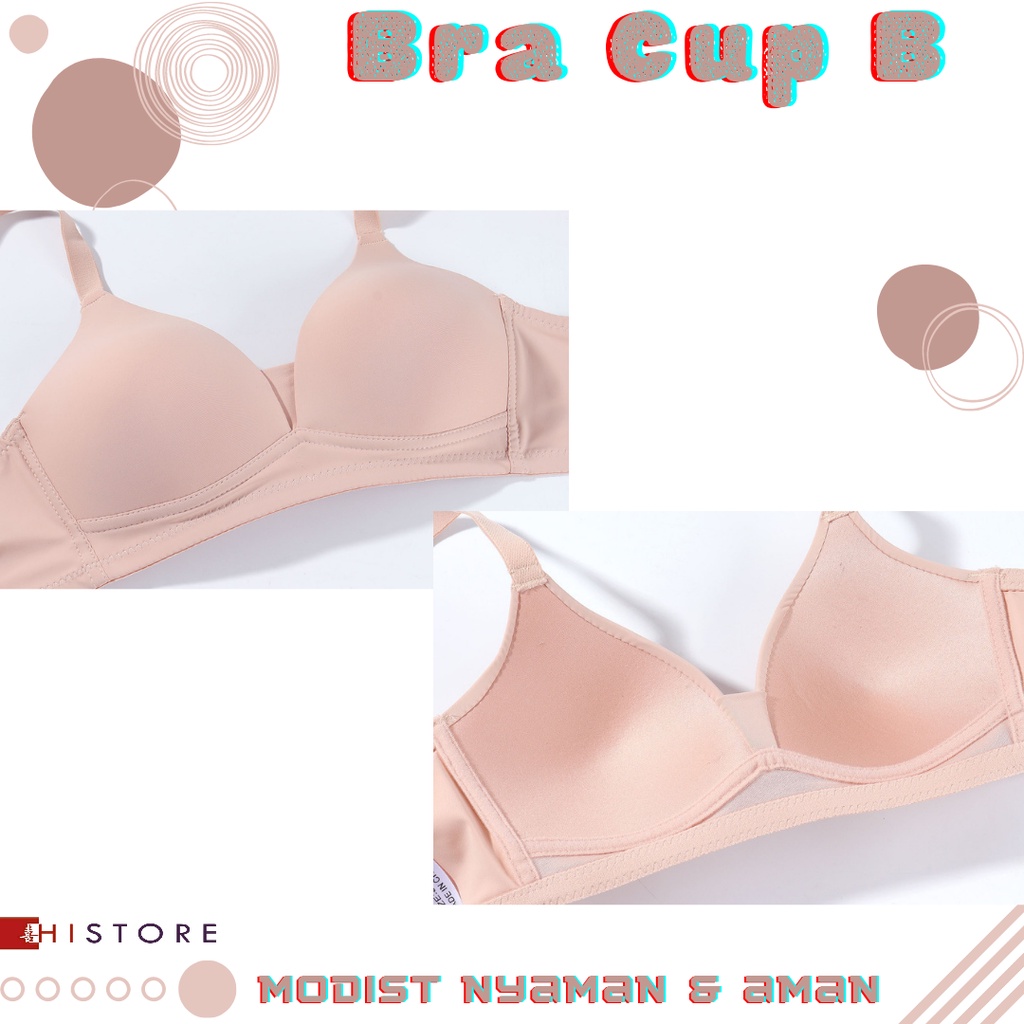 [HI] Bra BH Fashion Wanita Cup 3/4B Bra wanita Premium BH Busa Tipis Tanpa Kawat Sangat Nyaman 228