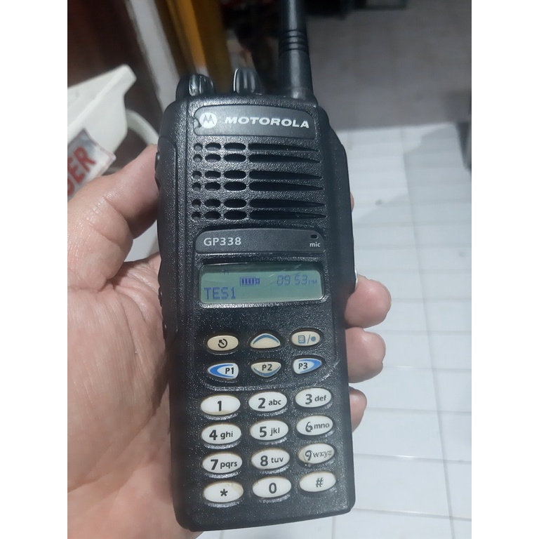 Ht Motorola Gp338 Vhf Motorola Gp 338 Frekuensi Vhf Bekas Normal jaya Bonus Baterai Lithium