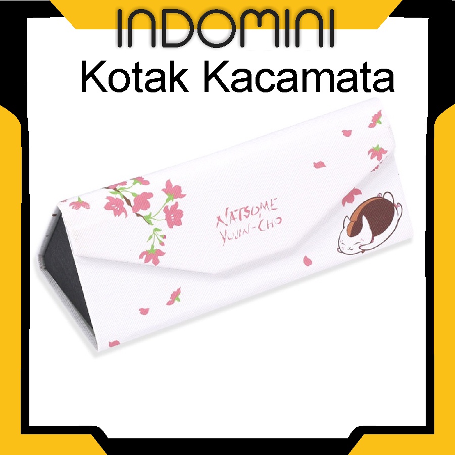 INDOMINI G008 Kotak Kacamata / Tempat Kacamata Lipat Segitiga