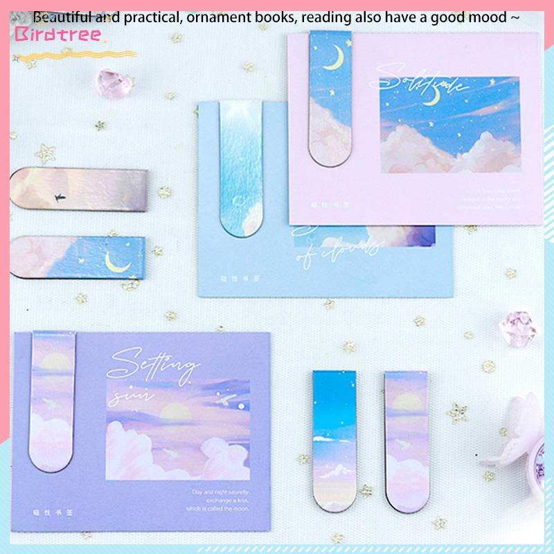 

[Readystock❤️COD]Lukisan Minyak Kreatif Souvenir Hadiah Magnetik Bookmark Siswa- BS