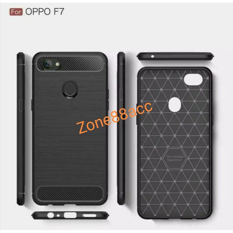 Softcase F3 F3 Plus F5 F5 youth F7 F11 F11 pro OPPO Carbon Fiber Case Silicon Casing Ipaky