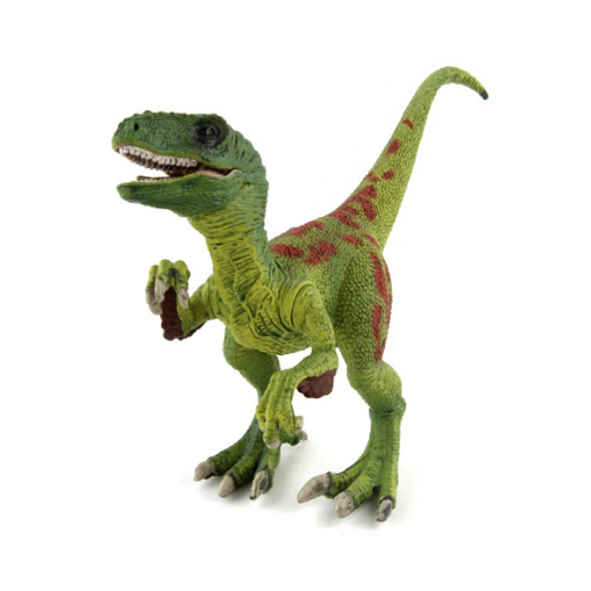 Velociraptor Green Figure Dinosaurus Model Simulasi Dino