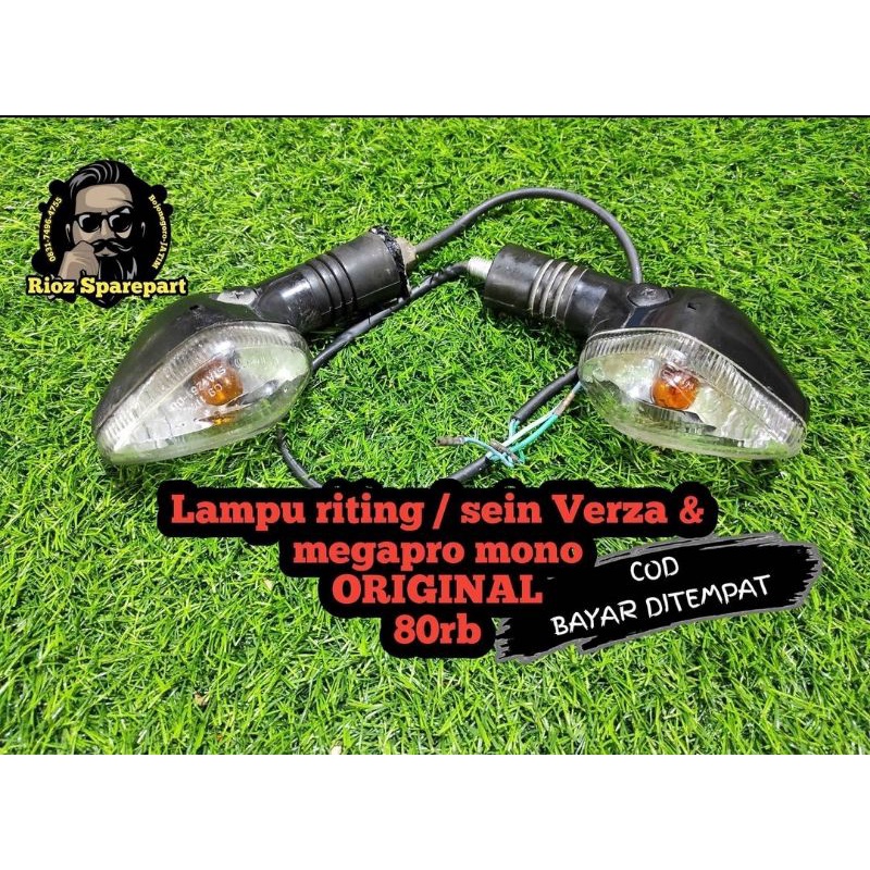 lampu sein sen riting honda verza & megapro mono original