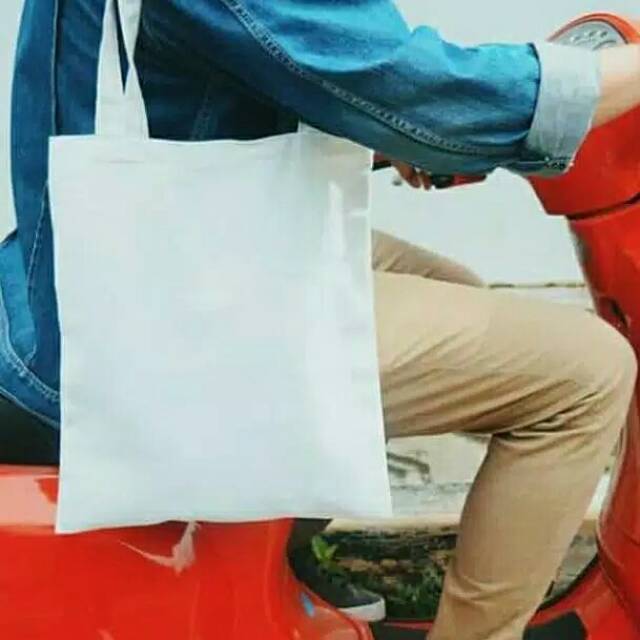 totebag kanvas putih polos