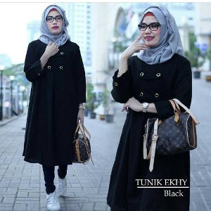 Atasan Murah Grosir Baju Wanita Muslim Batik Wanita Brokat Branded Modern Cewe Cewek Ekhi Tunik
