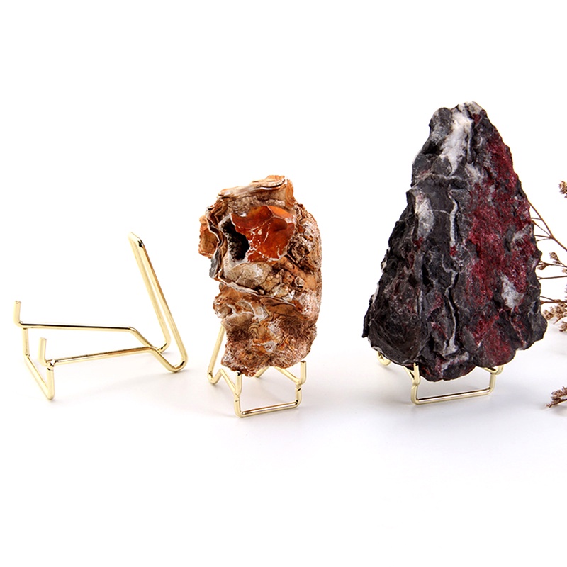 Stand Display Foto Bahan Alloy Kristal Agate Gaya Antik