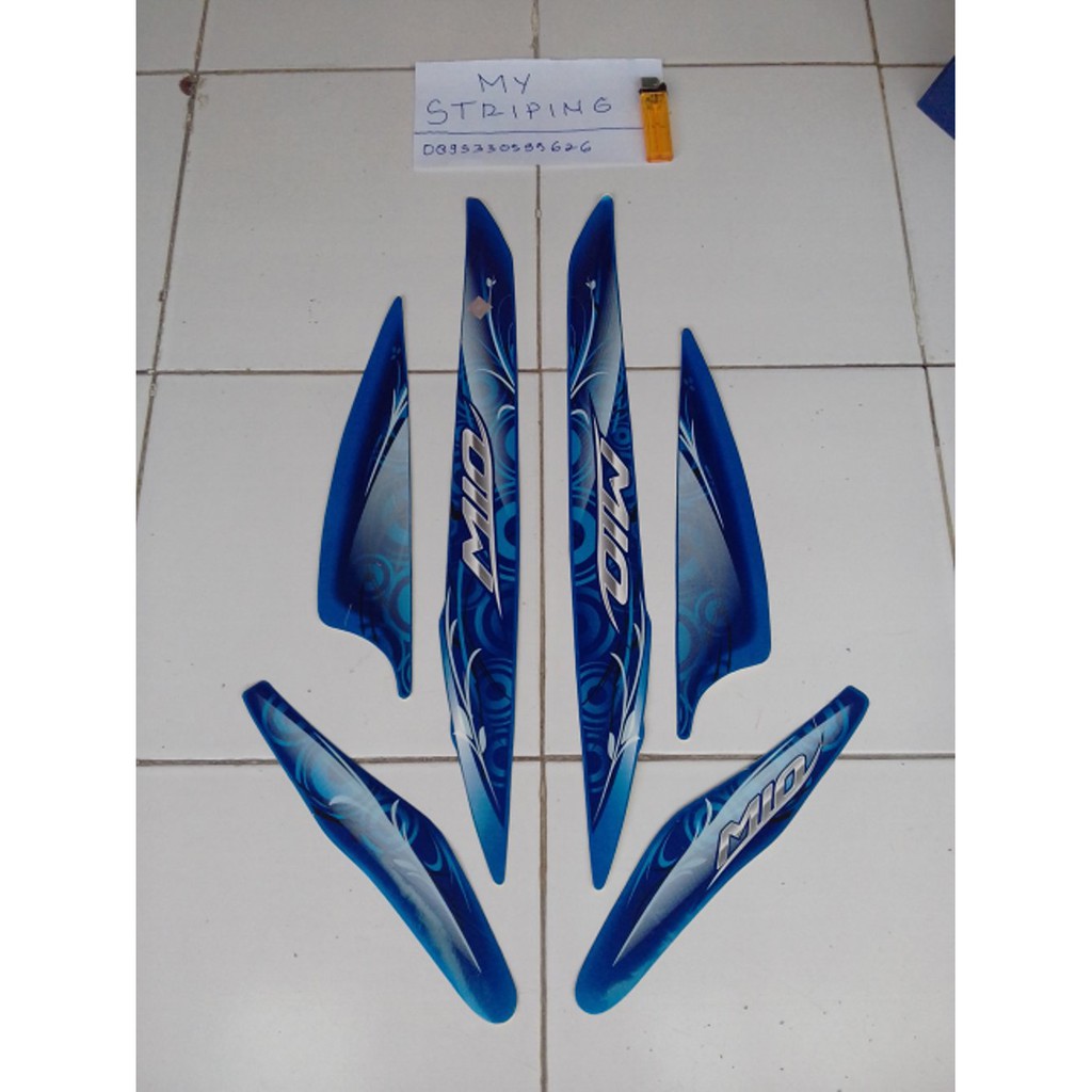 Stiker Mio sporty 2012 biru