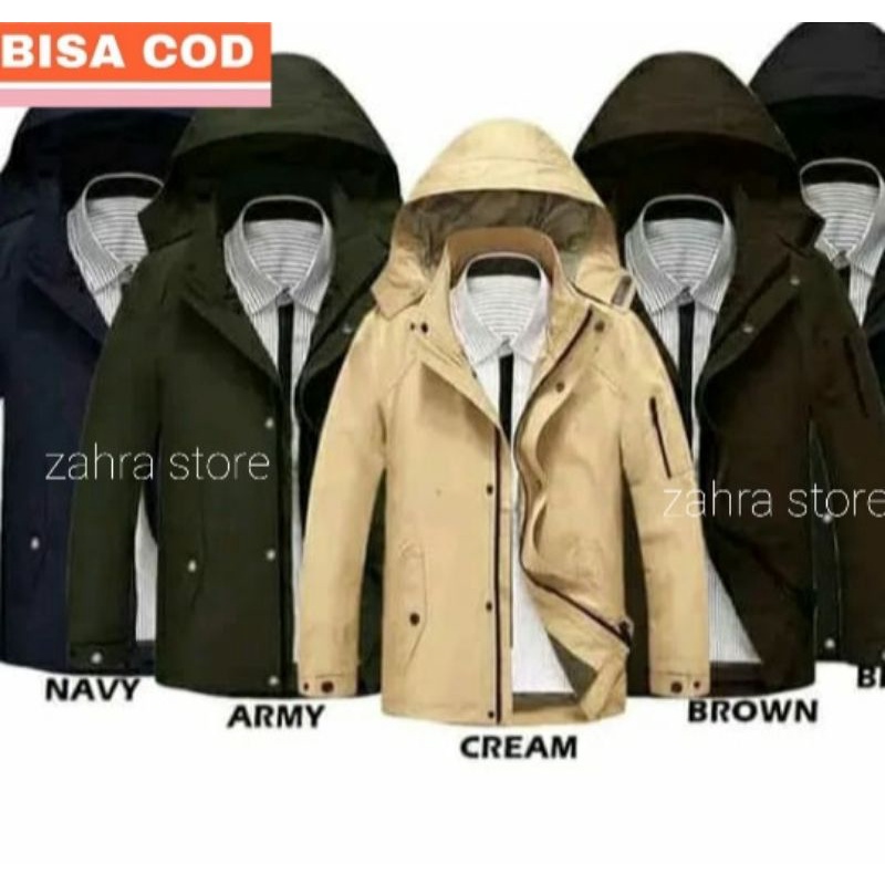 jaket parka jeep jumbo,parka big size 3XL,4XL,5XL